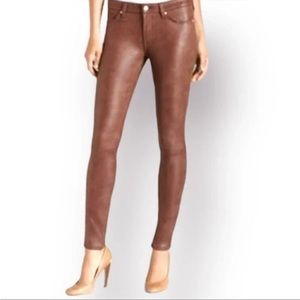 7 for all Mankind dark dusty rose coated skinny jeans Size 26